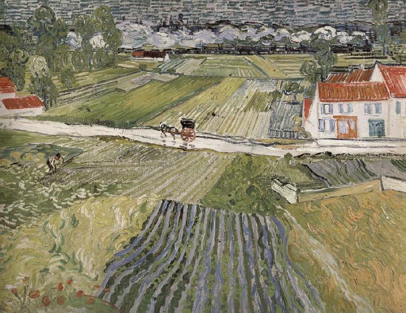 Vincent Van Gogh Landscape Norge oil painting art